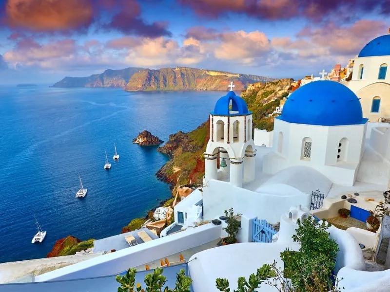 santorini hy lap kham pha hon dao thien duong giua bien dia trung hai